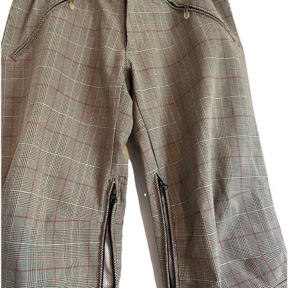 Turbine Women’s Small Tan Khaki Gold Plaid Performance Boardwear Ski Pants - Picture 2 of 9